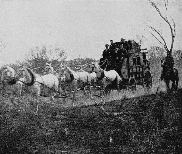 Gold Escort Conveying Gold from the Mines to the Bank - South Australia 1908