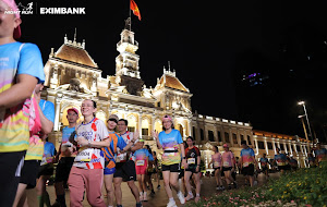 Gần 5000 vận động viên tham gia Giải Chạy Đêm Ho Chi Minh City Night Run Eximbank 2024