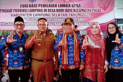 Desa Bumi Daya Wakili Lampung Selatan di Lomba Desa, Bupati: Optimis Juara