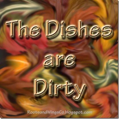 the dishes are dirty