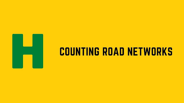 hackerrank counting road networks problem solution