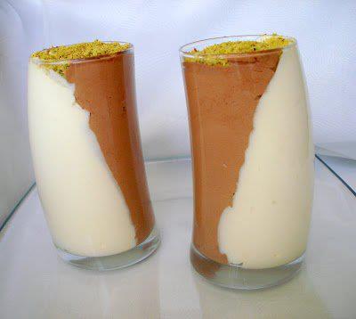 Duo de mousse au deux chocolats