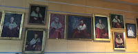 Photo by Sheila Webber of portraits in one of the rooms on the first day