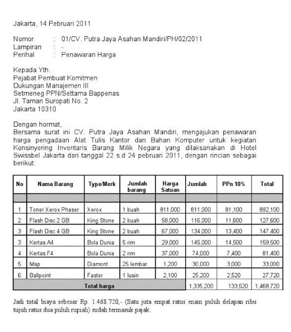 Contoh Surat Penawaran Harga Docx / 33 Contoh Surat Penawaran Barang Produk Jasa Dan Kerjasama Lengkap : Contoh surat penawaran harga rumah, barang elektronik dan furniture.