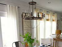 blue dining room table and chairs