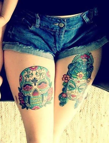 tatuagem-caveira-mexicana