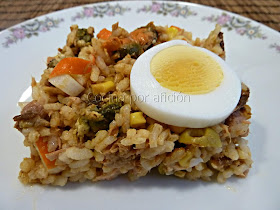 ensalada de arroz tierra mar