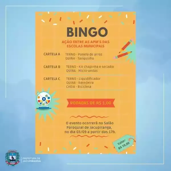 Sábado tem Bingo em Jacupiranga