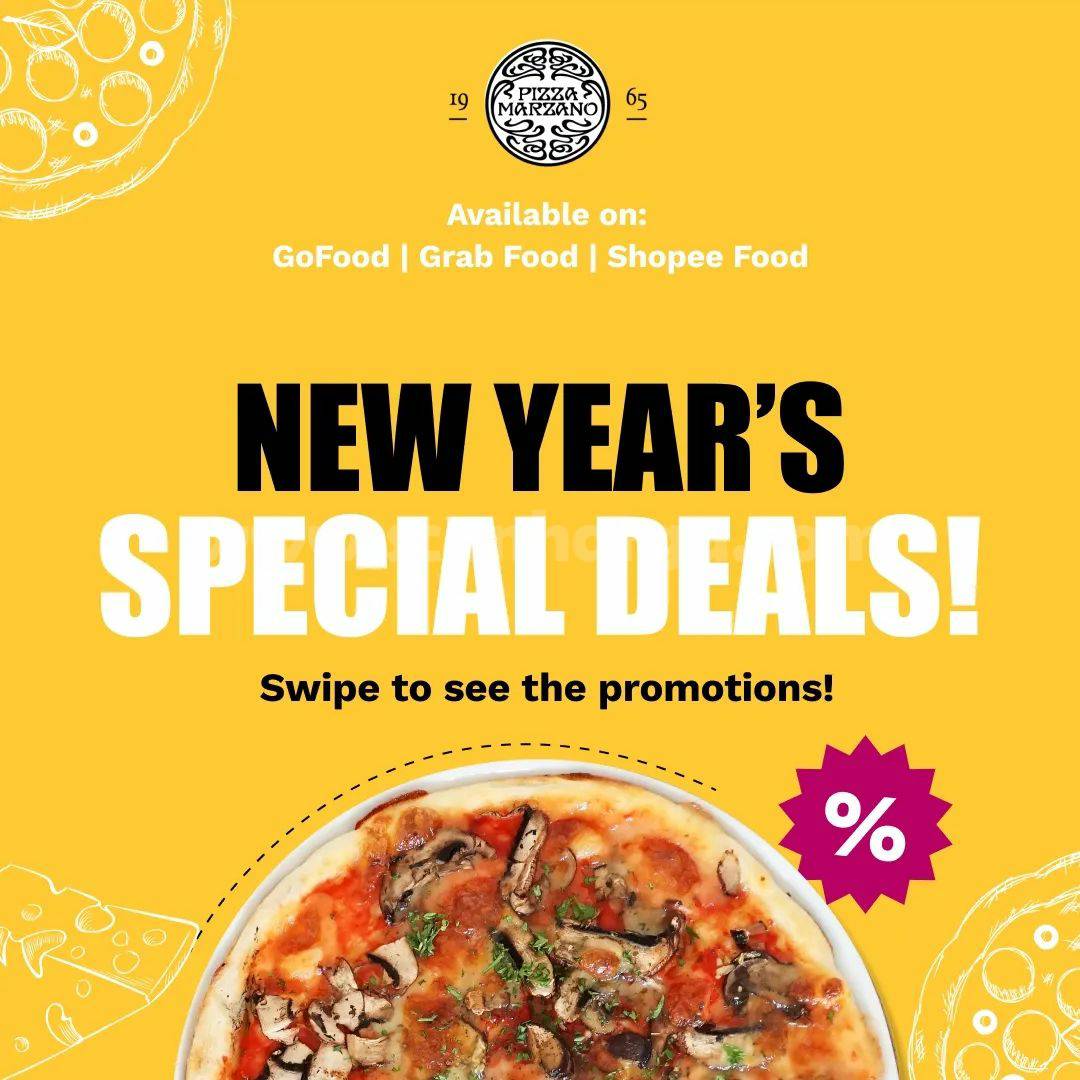 PIZZA MARZANO Promo Paket Delivery Hemat New Year Special Deals!