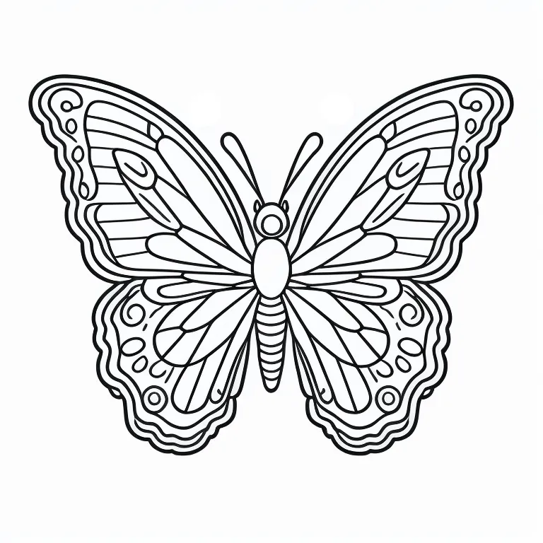 Imagem de Desenho para imprimir e colorir de borboleta