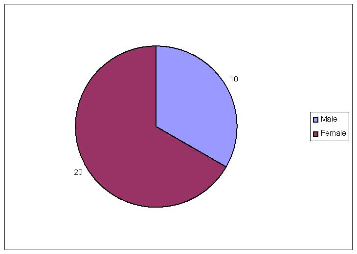 target market graph. within our target audience