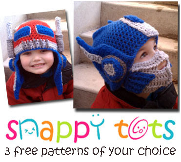 Giveaway ends 10/12/12 to Win a 3-Pattern Pack from Snappy-Tots