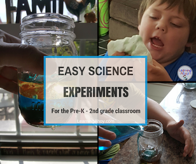 Simple Science Experiments for PreK-2 classrooms