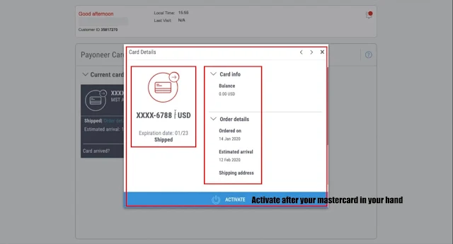 Payoneer Master Card Free In Nepal Order Online - Easy Way