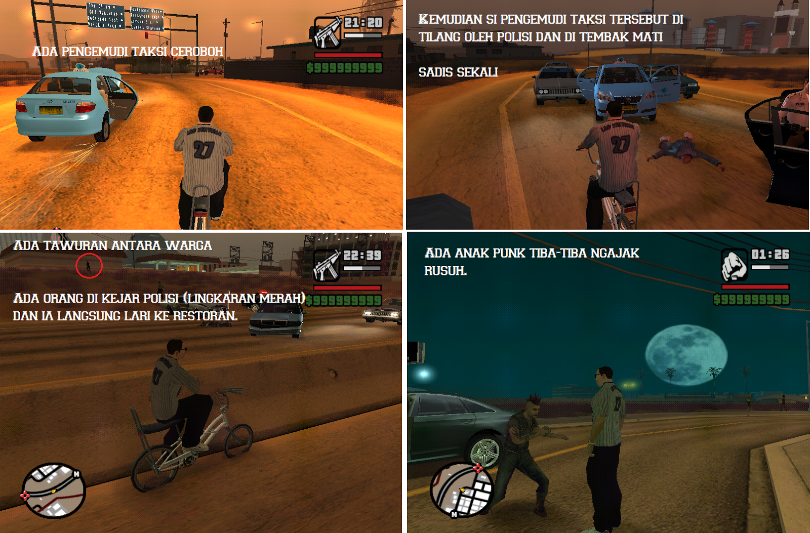 ScreenShot GTA San Andreas Lucu Imam Creative