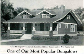 The Michigan from Montgomery Ward, from the 1925 Wardway Homes catalog. @ Sears Homes of Chicagoland