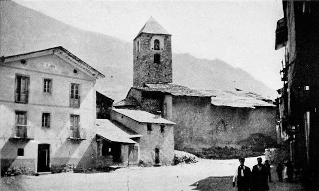 Андорра-ла-Велья - Церковь Святого Стефана в 1920 г.