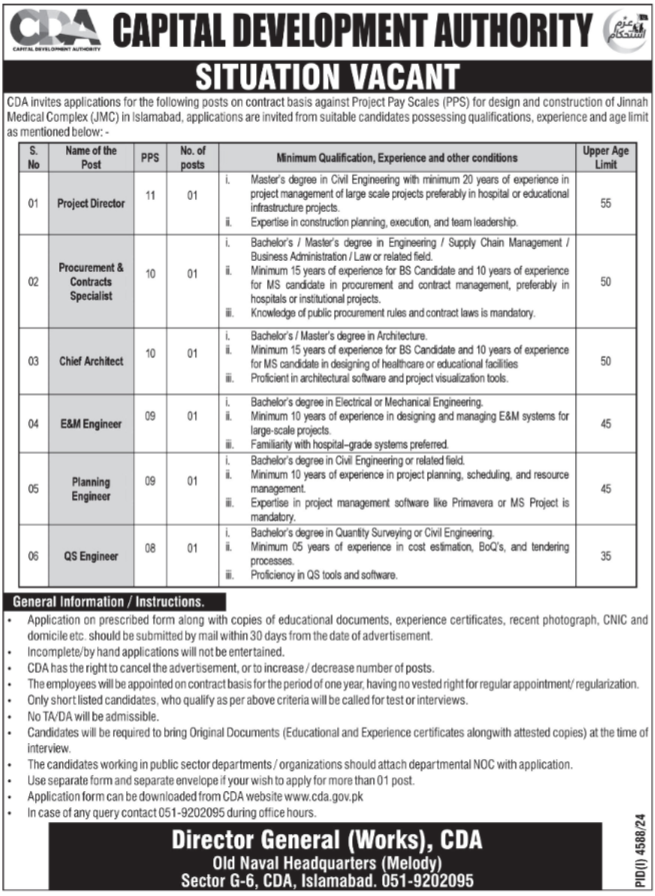 Capital Development Authority Jobs 2025