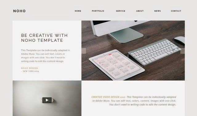 NOHO - Creative Agency Portfolio Muse Template