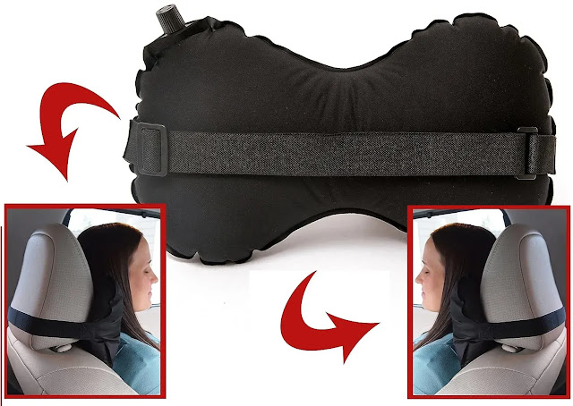 1. AirComfy Inflatable Cervical Neck Support and Lumbar