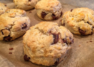 Chocolate and Orange scones