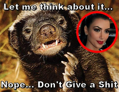 Honey Badger shares his opinion of Kim Kardashian