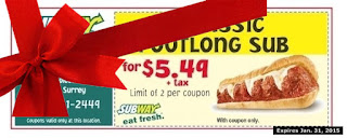 Free Printable Subway Coupons