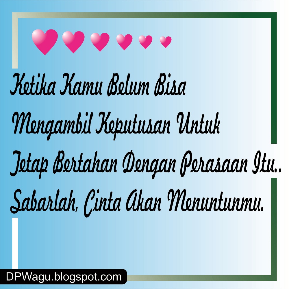 DP BBM Cinta Terbaru Cocok Buat Kekasih Kamu DPWagu