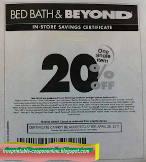 Free Printable Bed Bath and Beyond Coupons Free Printable Bed Bath and Beyond Coupons