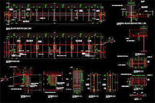 gambar-jembatan-rangka-baja-bentang 60-meter-format-autocad-04