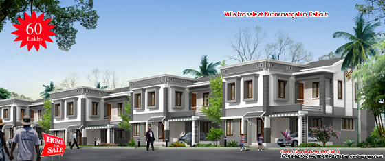 4 interdependent villas for sale at Kunnamangalam, Calicut (Kozhikode), Kerala