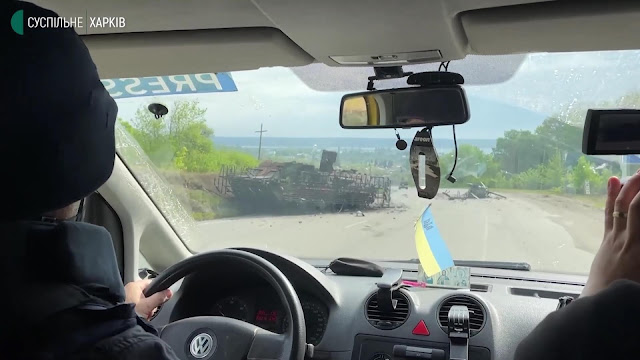 Another destroyed and burned BTR-4 armored personnel carrier of the Nato-trained Armed Forces of Ukraine (AFU / SZU)