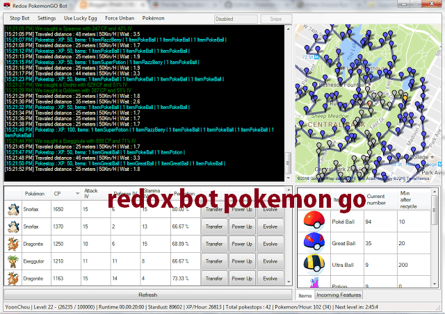 Redox Bot Pokemon Go (the fastest Bot for pokemon go)