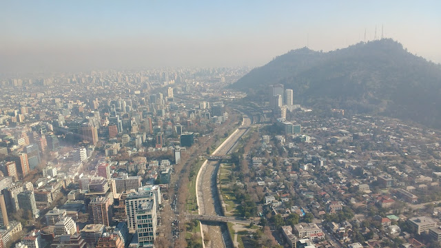 Vistas desde Edificio Costanera, Santiago de Chile