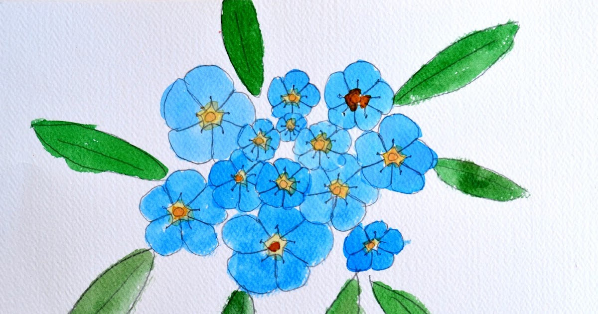 Art Class Ideas Forget Me Nots