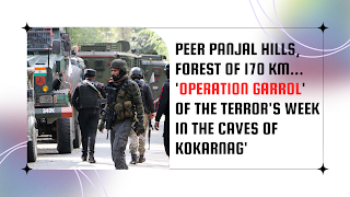 Peer Panjal hills, forest of 170 KM... 'Operation Garrol' of the terror's week in the caves of Kokarnag'
