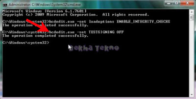 Fix Cara Mudah Menghilangkan Tulisan Test Mode Windows 7 Build 7601/7600 Via CMD - Tested!