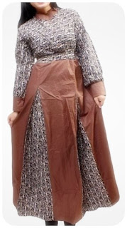 model baju gamis batik