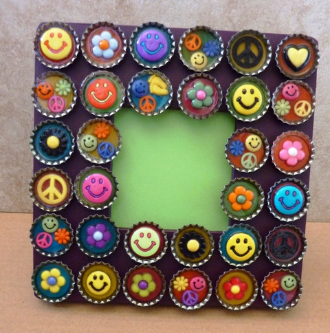 Handmade photo frame craft project