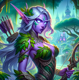 Night Elf Huntress from World of Warcraft