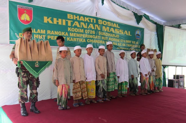 SUNATAN  MASSAL KODIM 0726 SUKOHARJO