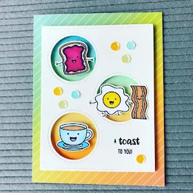 Sunny Studio Stamps: Breakfast Puns Customer Card by Joy