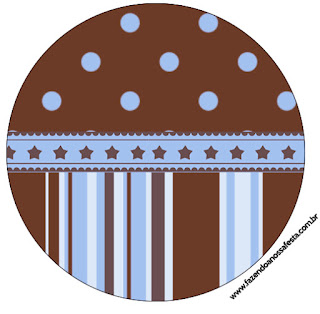 Blue and Chocolate: Free Printable Wrappers and Toppers. 