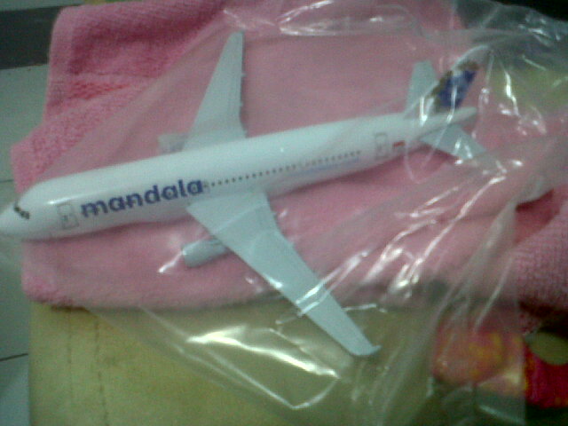 Diecast Miniatur Pesawat - Mandala - A320