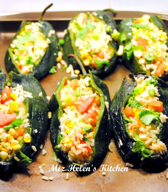 Stuffed Poblanos at Miz Helen's Country Cottage