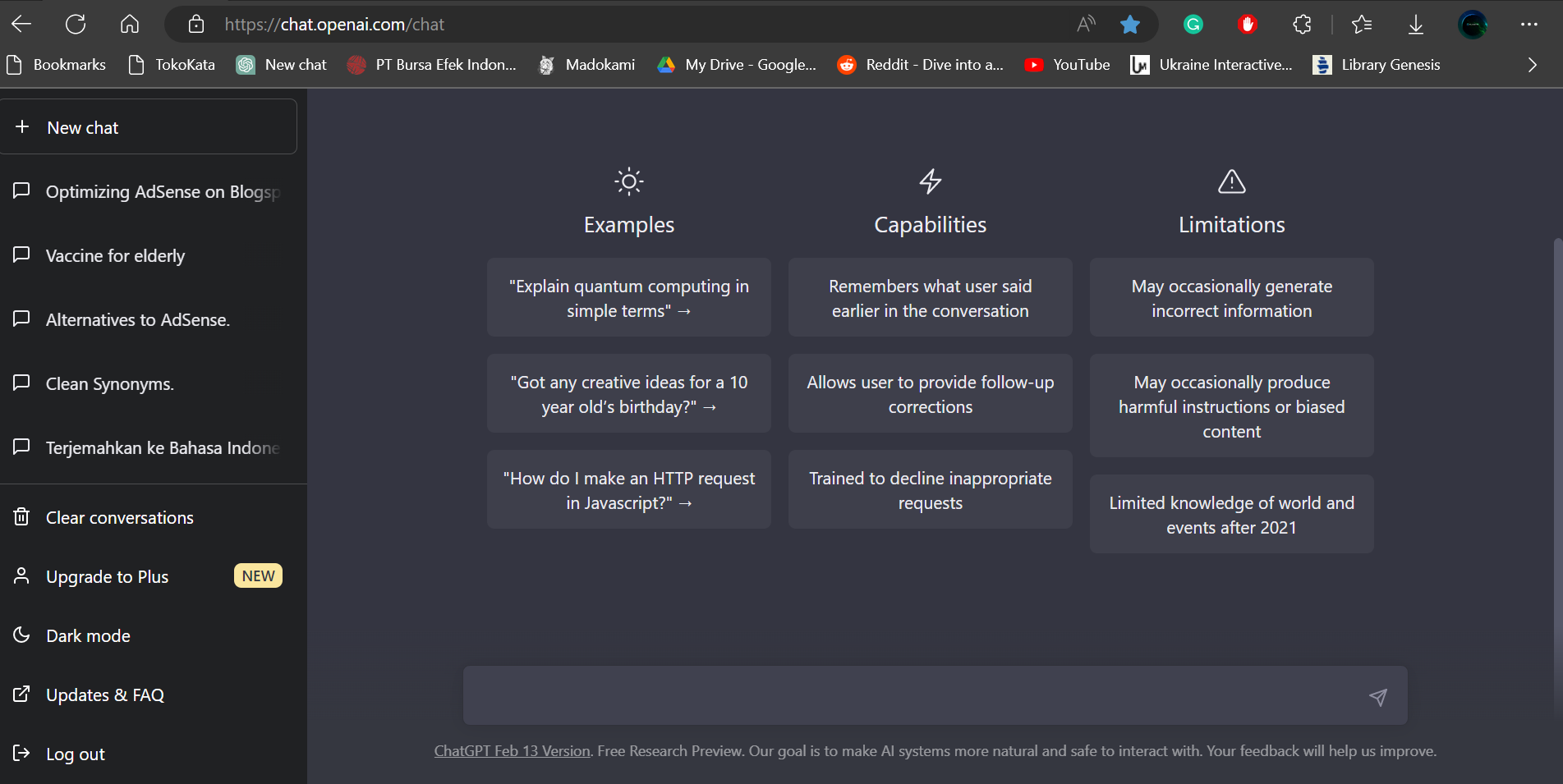 ChatGPT interface to create high-quality articles