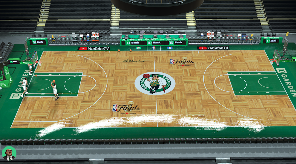 Real 2022 NBA Finals TD Garden Court by doctahtobogganMD