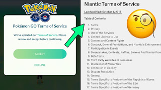 Niantic Tos, and What USERS should Expect From Niantic