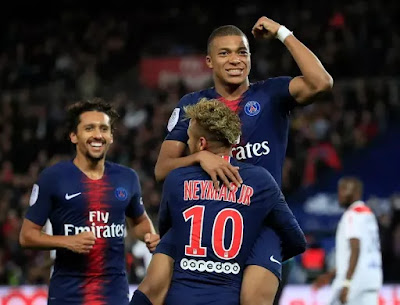 KYLIAN MBAPPE BUAT QUATTRICK PADA LAGA LAWAN LYON