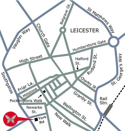 leicester street map
